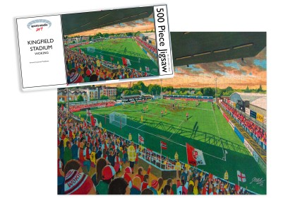 Kingfield Stadium Fine Art Jigsaw Puzzle - Woking FC